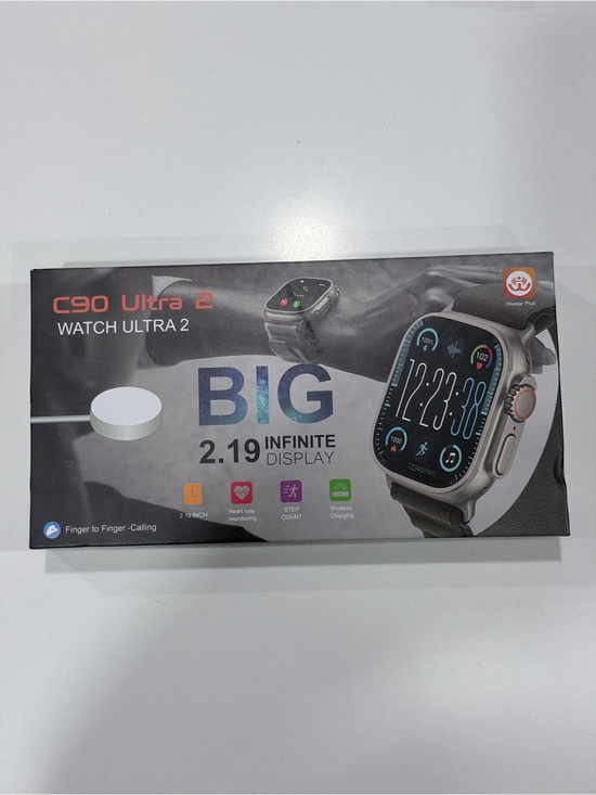 Other - C90 Ultra 2 Smartwatch - Silver with Black Band